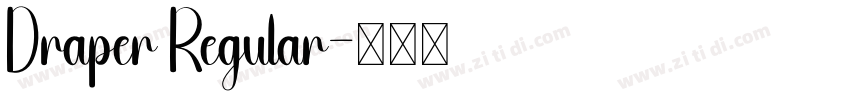 Draper Regular字体转换